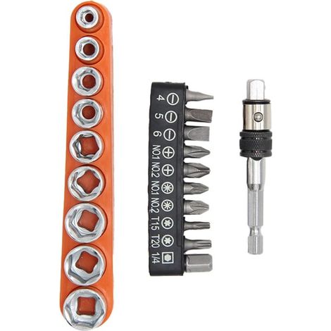 Lot de 20 porte-embouts portables avec tige d'extension de 70 mm de long pour outils de mécanicien, utilisation professionnelle (1/5)