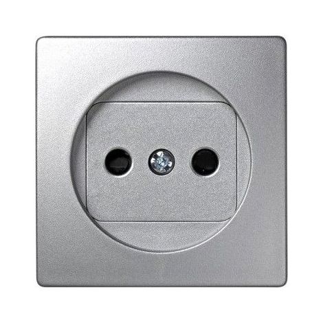 Tapa base de enchufe 2P ALUMINIO Simon 73 Loft 73040-63