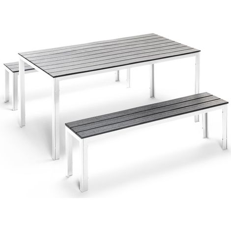 Set tavolo e panche da giardino Tavolo per esterni con 2 panche tavolo per bar e street food