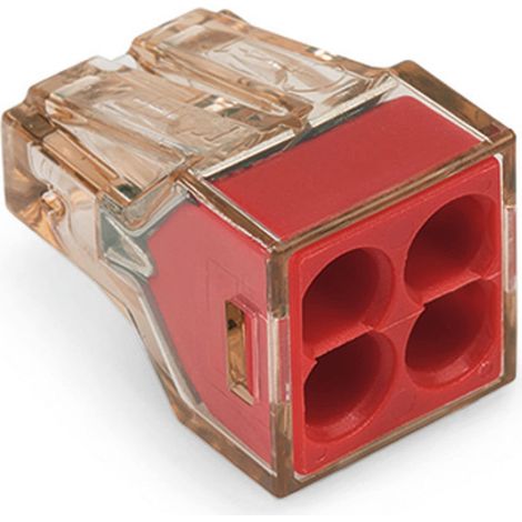 Anschlusszubehör Wago 773-604 32A 400V transparent rot
