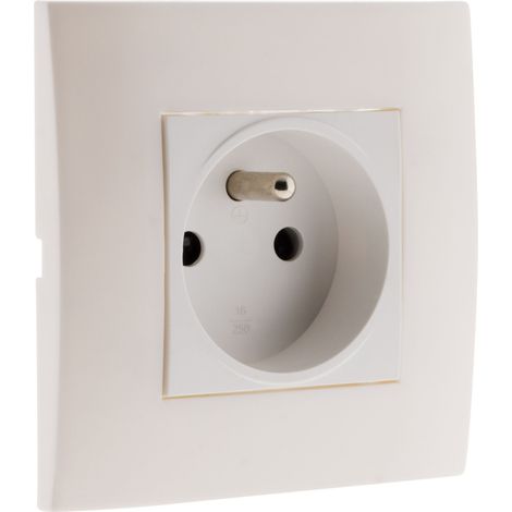 Prise Simplea 2P+T encastrable - Zenitech (1/5)