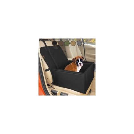 Siège auto pour chiens, lit de voyage pliable pour animaux de petite et moyenne taille, noir (1/5)