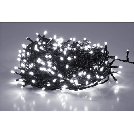 LED Lichterkette kalt weiß - 480 LED / 33 m - Weihnachts Deko Beleuchtung für den Innen- und Außenbereich