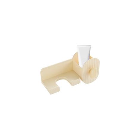 Porte-Sèche-Cheveux Murale - Organisateur Sèche-Cheveux Sans Percage - Gain de Place Salle de Bain pour Accessoires, Serviettes et Cosmétiques (1/5)