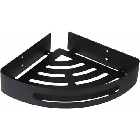Étagère de salle de bain en acier inoxydable, accessoires de salle de bain, étagère triangulaire noire, acier inoxydable 304