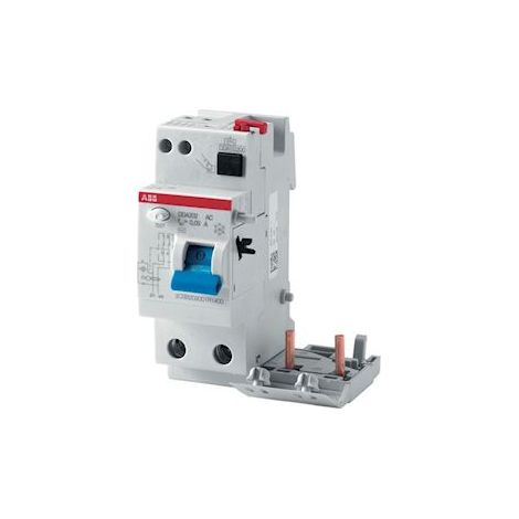 bloc différentiel - abb dda202 - 2 pôles - 63a - 300 ma - type ac - pour s200 - abb 2csb202001r3630