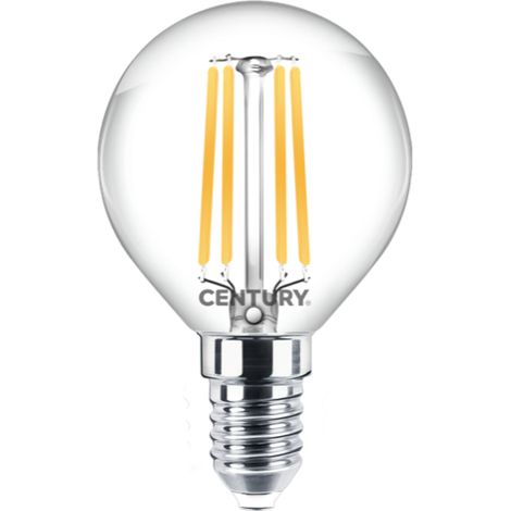 Lampadina LED Century Incanto Clear Sfera 6,5W E14 2700K