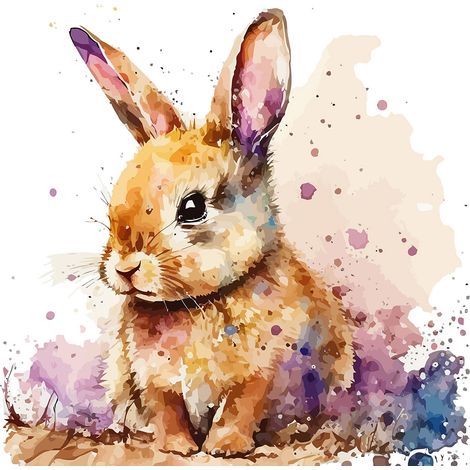 Papier peint panoramique Enfants - Lapin - 260 cm x 167 cm (1/2)