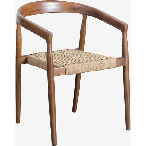 Sedia da pranzo Visby Design in legno di teak SKLUM            