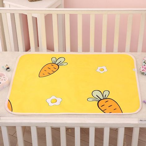 Tappetino igienico impermeabile per neonati / tappetino assorbente per pipì 100 x 150 cm, in TPU impermeabile, cotone e velluto assorbente, traspirante, double-face (1/5)