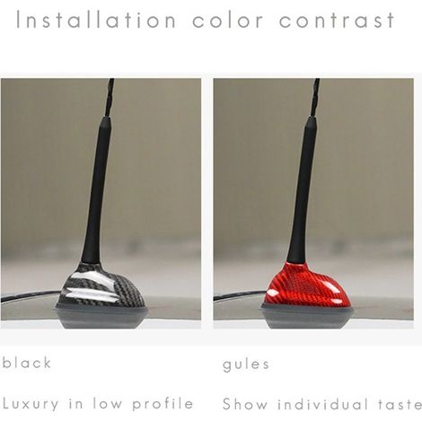 Suitable for BMW MINI R55 R56 carbon fiber roof antenna cover and shark fin antenna trim (1/4)