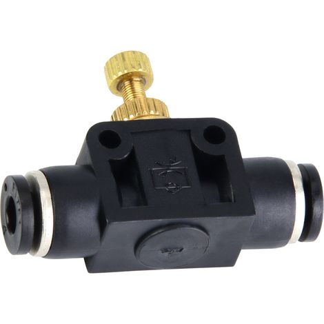 4/6/8mm Schlauch Luftdurchflussregler T-förmiges Rohr Pneumatikverschraubung Regelventil (8mm) (1/5)