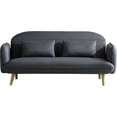 Sofá cama de estilo escandinavo de 3 plazas gris SOTCHI