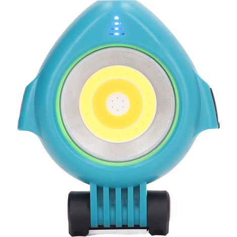 Solarbetriebene Arbeitsleuchte mit Magnetverschluss, 3-stufig verstellbar, wiederaufladbar, LED-Arbeitsleuchte für Kfz-Wartung, Blau (1/5)