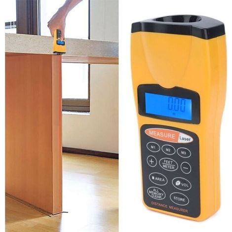 Entfernungsmesser, tragbares Ultraschallmessgerät, Laser-Entfernungsmesser, Distanzmessgerät. (1/5)