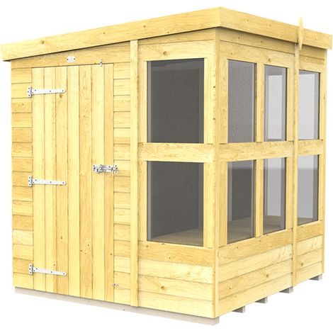 6 x 6  Pent Potting Shed