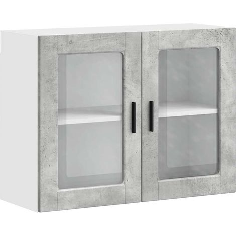 Maison Exclusive - Armario de pared para cocina puerta cristal Po