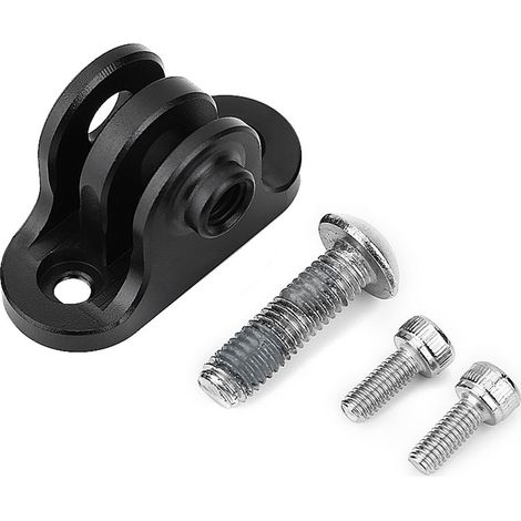 Support de guidon métallique pour compteur vélo, adaptateur caméra pour Gopro (Noir) (1/5)