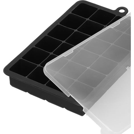 Quadratische Silikon-Eiswürfelform mit 24 Fächern zur Herstellung eigener Eiswürfel, Küchen- und Barzubehör. (1/5)