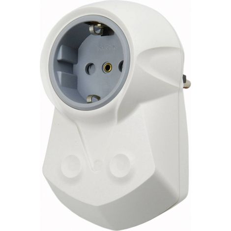 [NEUWERTIG] B-Ware Ehmann Zwischensteckdose Steckdose IP20 Kunststoff 230V Schutzkontakt Weiß