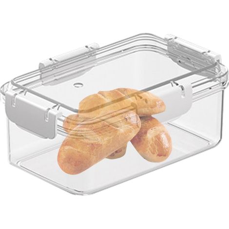 Organisateur de fruits transparent, boîte de rangement pour aliments pour réfrigérateur, bacs de rangement multifonctionnels pour la cuisine et la préparation des repas pour organiser les (1/5)