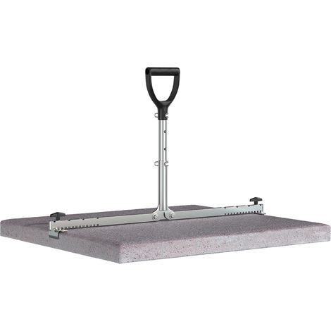 LANGFIT® Plattenheber mit 3-fach höhenverstellbarem Griff 50-80cm - MS-PH5080T