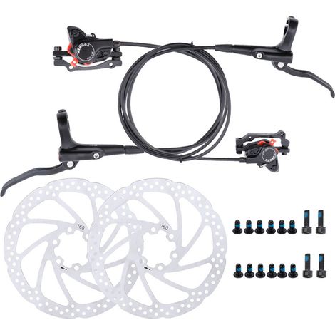 Convient aux kits de freins à disque hydrauliques (noirs) pour VTT et aux freins à disque pour vélos.