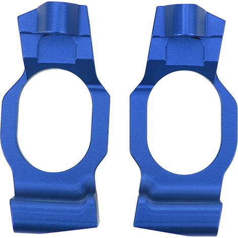 2Pièces Blocs de Roue C Hub en Alliage d'Aluminium Haute Résistance Anti-Vibrations pour Traxxas 1/10 MAXX2.0 Bleu Foncé (1/5)