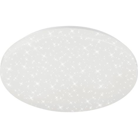 Applique murale LED pour salle de bains, lampe de salle de bains incl. décor d'étoiles, plafonnier 18 watts, IP44, 2200 lumens, 4000 kelvins, blanc, 385x75mm (DxH) (1/5)