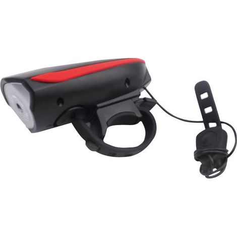 Lampe de vélo 7588 avec klaxon, phare et chargeur USB pour VTT, étanche (1/5)