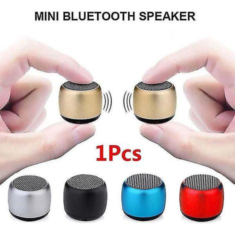 Mini enceinte Bluetooth portable sans fil avec caisson de basses en métal et basses profondes. (1/5)