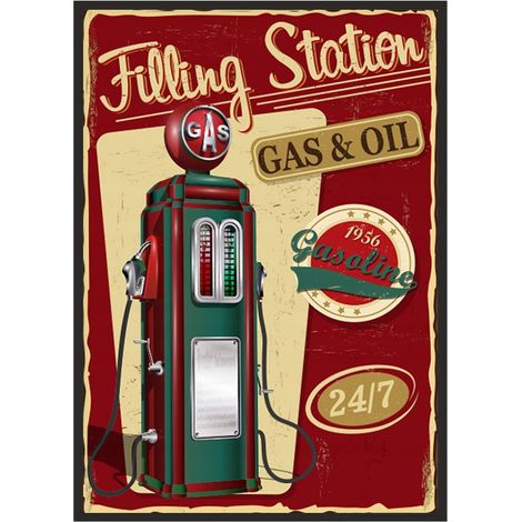 Bildplakat im Rahmen 33x43 cm Garage P1858 (1/4)