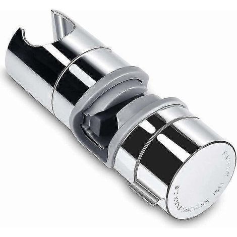 Pommeau de douche réglable 18-25 mm en ABS, barre de douche coulissante, support de fixation chromé (1/4)