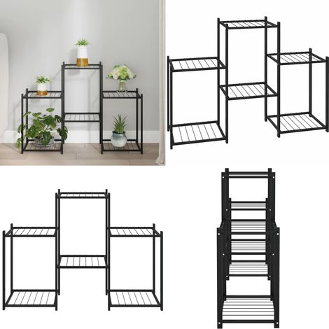 Blumenständer 83x25x60 cm Schwarz Eisen - Blumenständer - Pflanzenständer - Gartengeräte - Balkonmöbel - Dekoration - Home & Living (1/5)