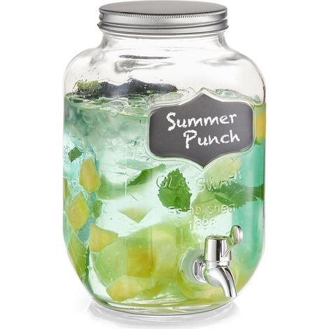Getränkespender mit einem Hahn und Deckel , Glas 3,8 l - ZELLER (1/2)