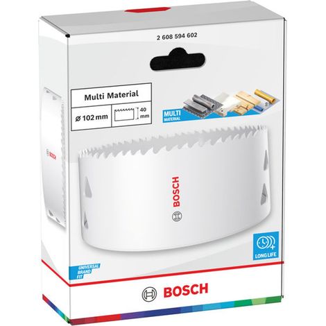 Bosch Lochsäge mit Gewinde Multi Material, 102 x 40 mm