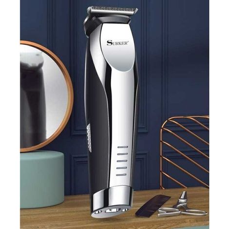 Rasoio elettrico regola barba taglia capelli ricaricabile 3 pettini SK-762