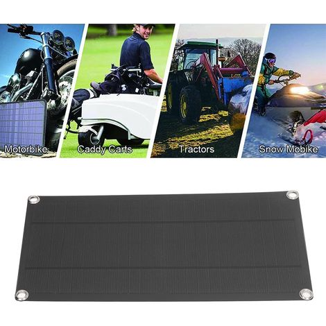 Ein 10W, 18V monokristallines, flexibles Photovoltaik-Solarpanel kann für eine kleine 30W-Hausstromversorgung verwendet werden. (1/5)