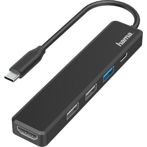 Hama 00200117 base para portátil y replicador de puertos USB 2.0 Negro (1/2)