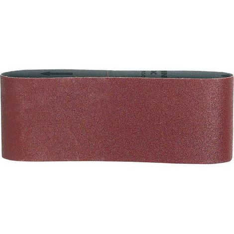 Makita – Lot de 5 bandes abrasives 100x610mm – Grain 80 pour décapage bois et métal – Enlèvement de matière efficace – Compatible ponceuses