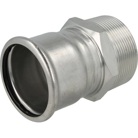 Raccord à sertir inox pièce de transition 28 mm x 1’’ FM contour M