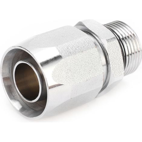Raccord de tuyau d'huile, plaqué laiton, adaptateur de raccord de tuyau 3/4 pouce, accessoire pour machines à huile, fixe (1/5)