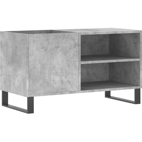 Armoire à disques,Meuble de Rangement,Meuble TV gris béton 85x38x48 cm bois d'ingénierie -54983 (1/5)