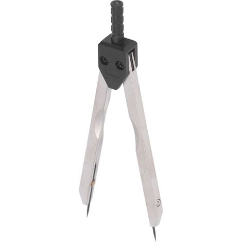 Compas d'ECG en acier inoxydable, règle de 0 à 2,4 pouces, outil de mesure pour le dessin technique et les soins infirmiers, noir (1/5)