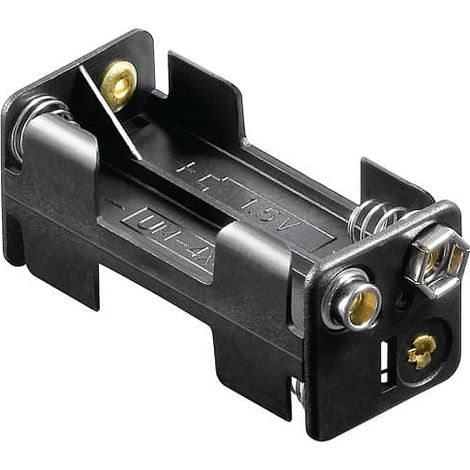 Portapilas para 4 pilas LR3 AAA  Negro