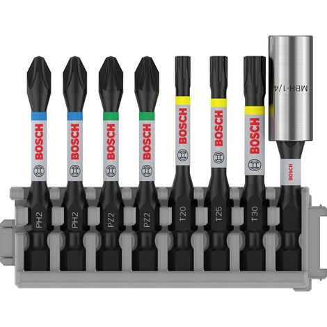 Bosch Accessories 2608522326 2608522326 Bit-Set PH 2, PZ 2, T 20, T 25, T 30 1 Set