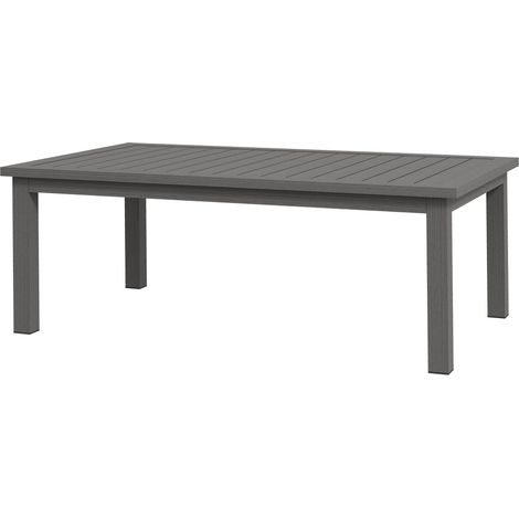 Table basse de jardin LUKE effet bois brun (1/5)