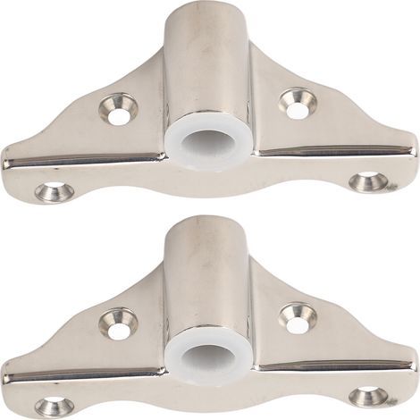 Soporte lateral para remo de acero inoxidable 316 con acabado pulido espejo para barcos, yates y autocaravanas, vástago de 1/2 pulgada. (1/5)