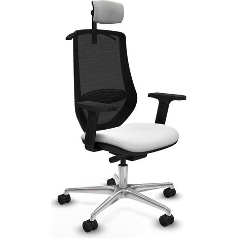 Piqueras-y-crespo Mardos traslack bali chaise blanc ergonomique