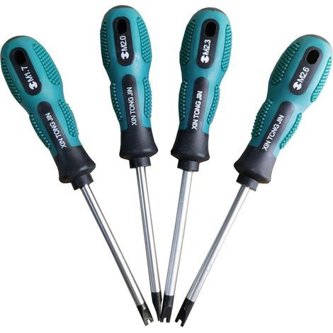 Set de 4 Tournevis en U Magnétiques CRV de 75 mm - Outils Manuels Multifonctionnels pour Tailles U1.7, U2.0, U2.3, U2.6 (1/5)